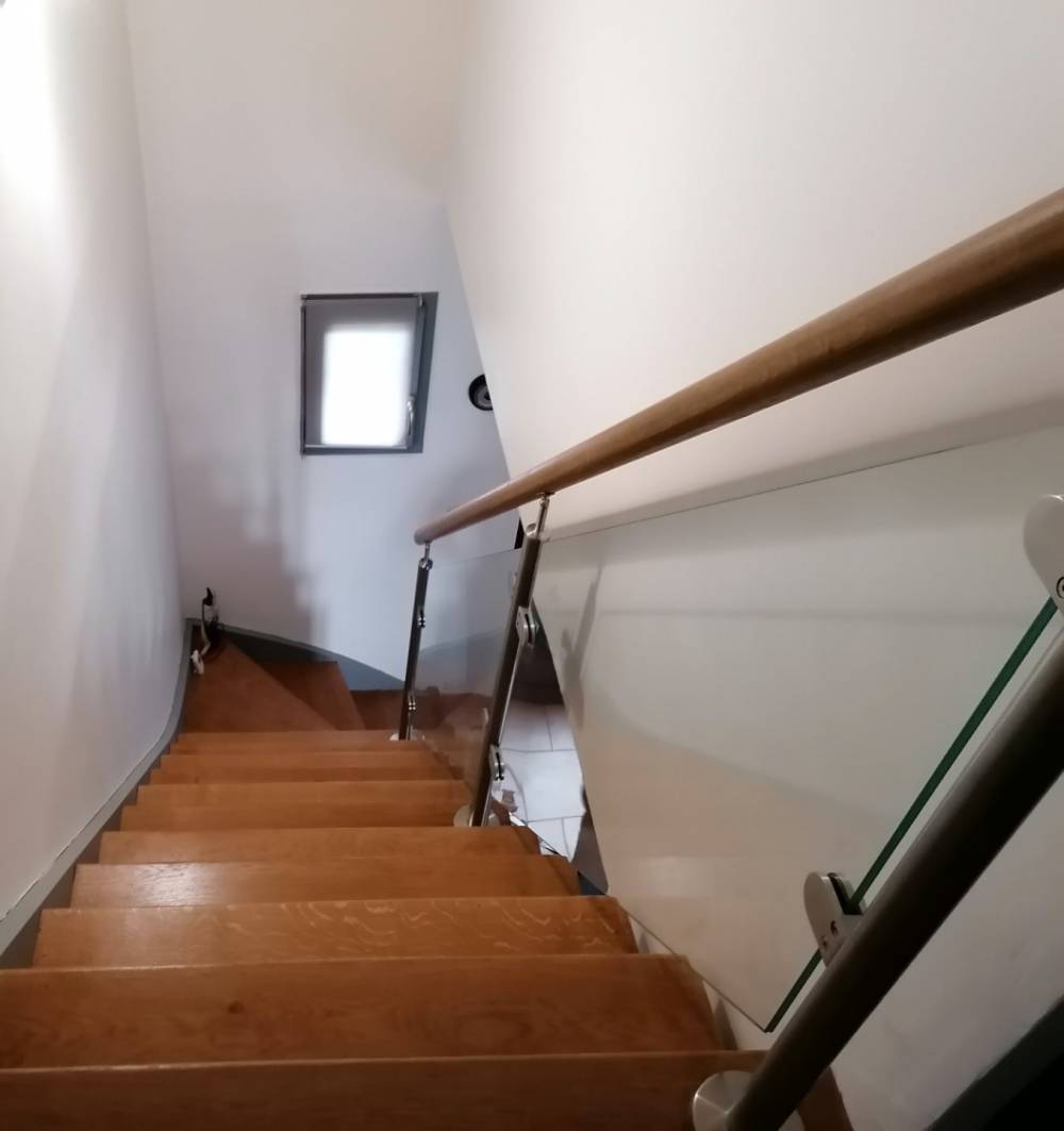 Escalier Moderne Rampe en verre 